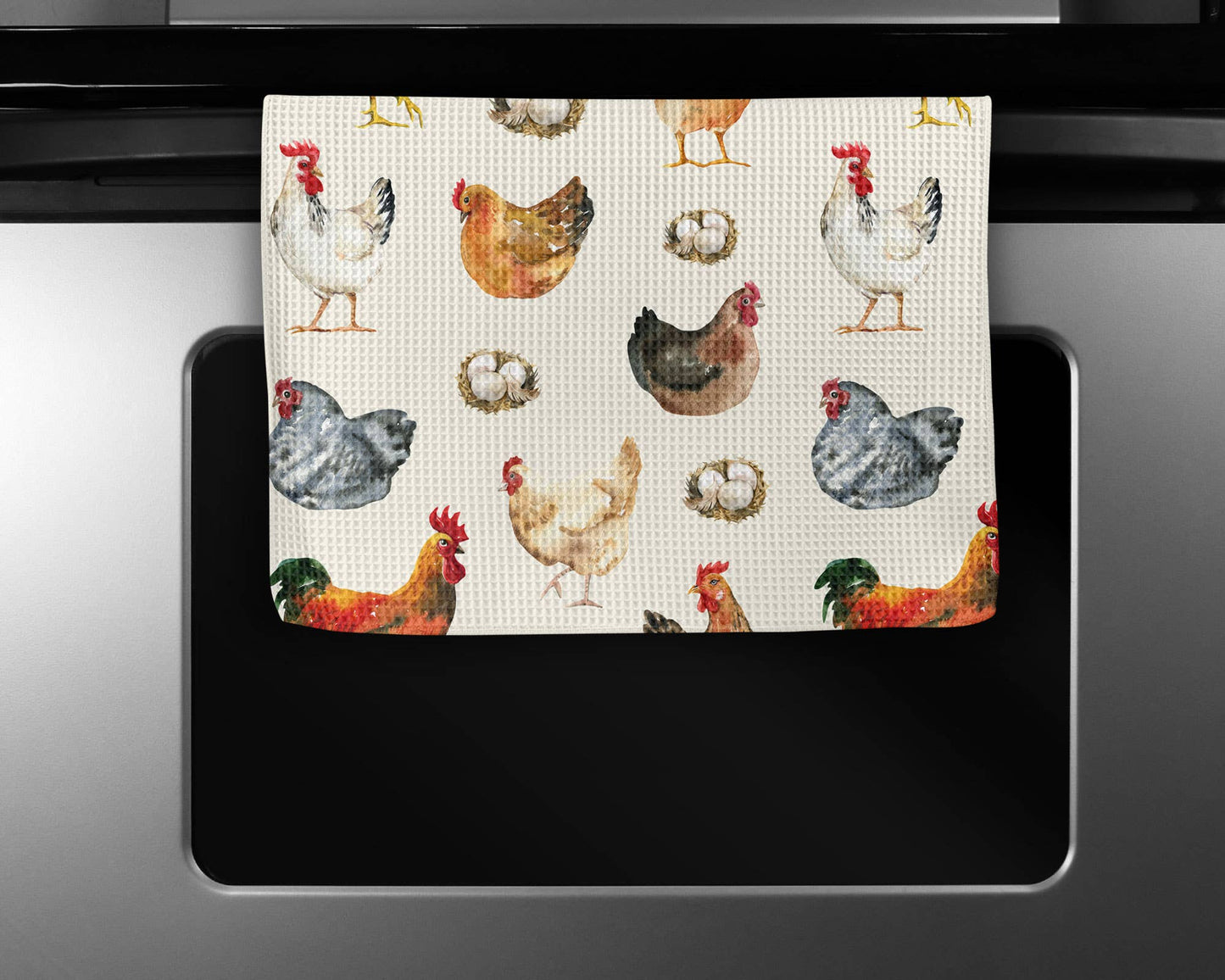 Chicken Kitchen Towel Waffle