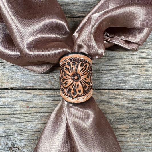 Tooled Leather Slides