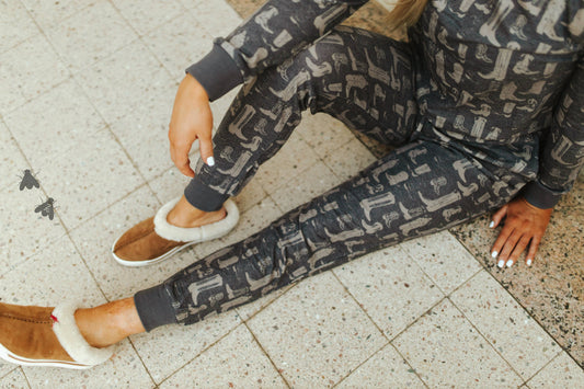 Loungy Lariat Boot Joggers