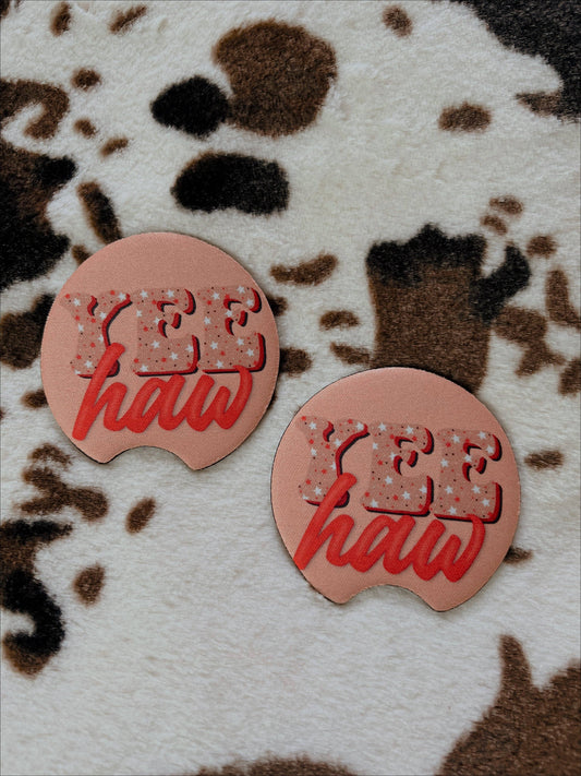 Yee Haw Car Coasters