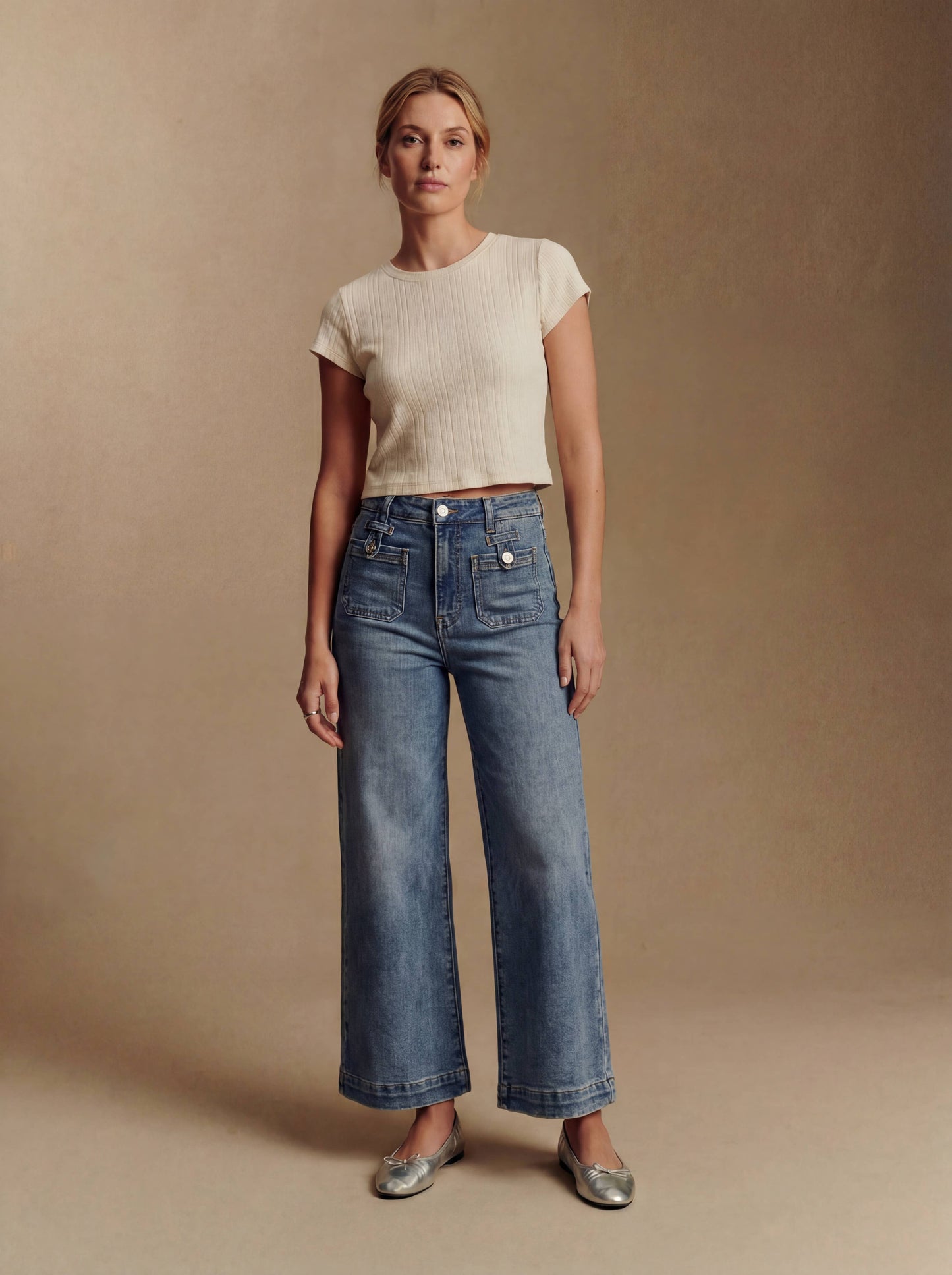 High Rise Crop Jeans