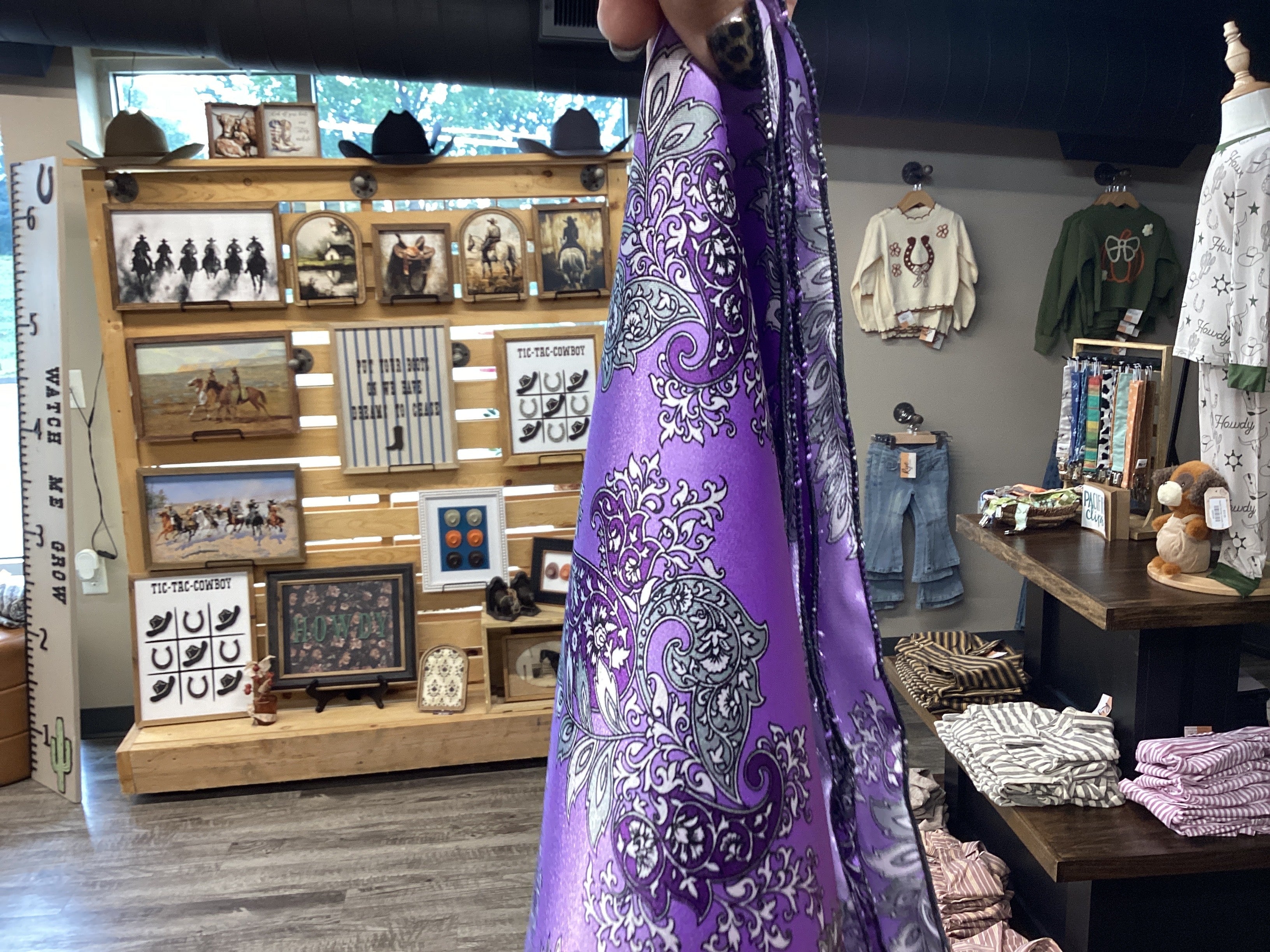 Lavender Paisley Wild Rag