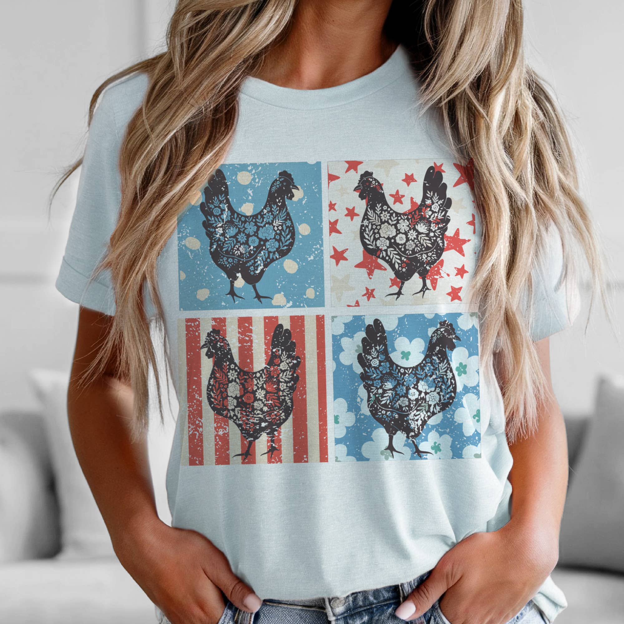Chickens Patriotic Tee