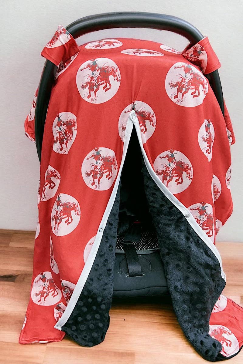 Red Horse Car Seat Cover