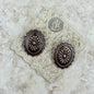 Copper Concho Earrings