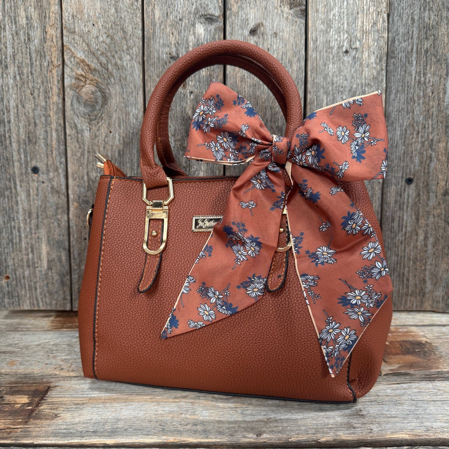 Brown and Tan Western Skinny Mini Wild Rag