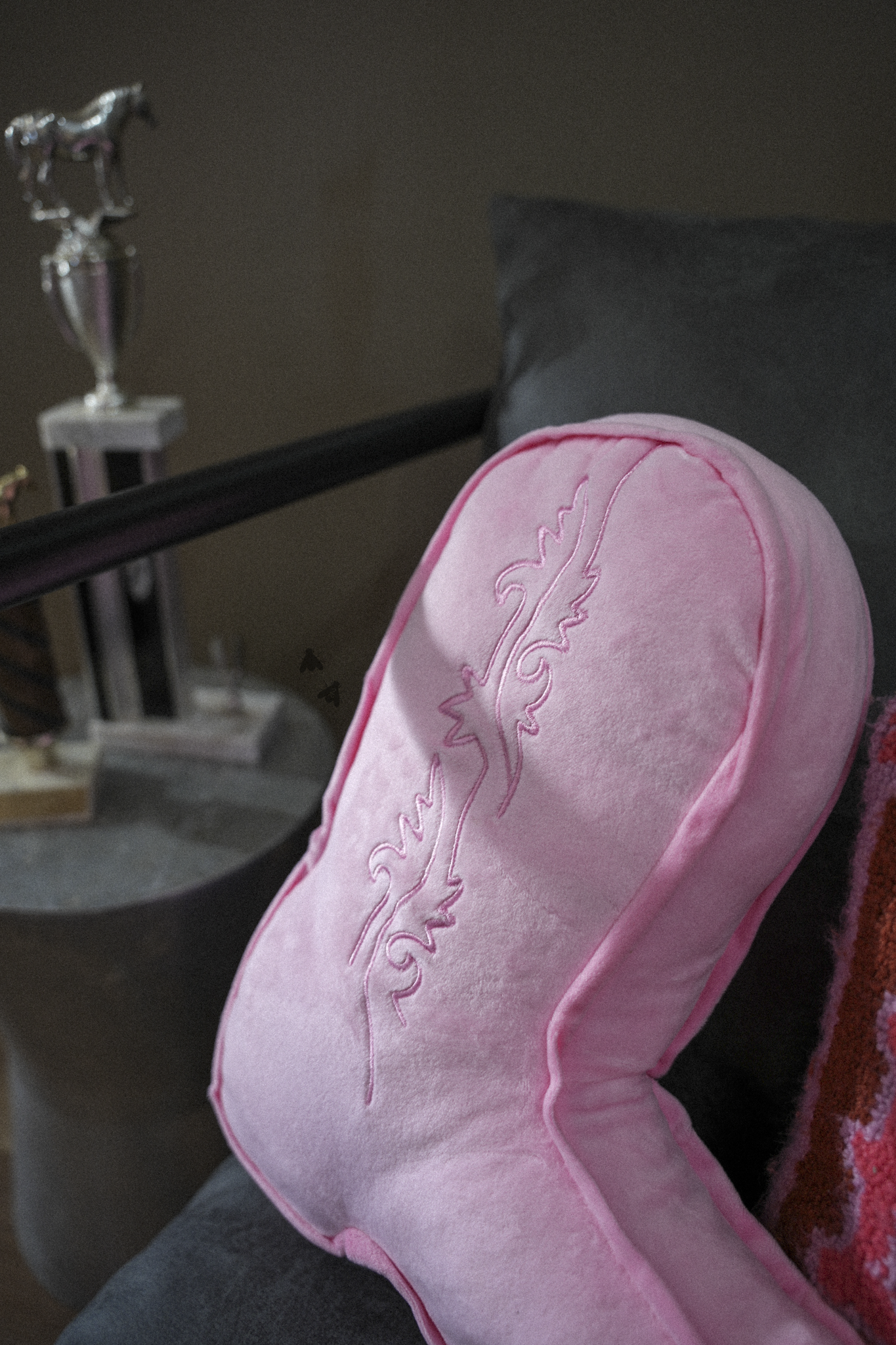 Pink Boot Pillow