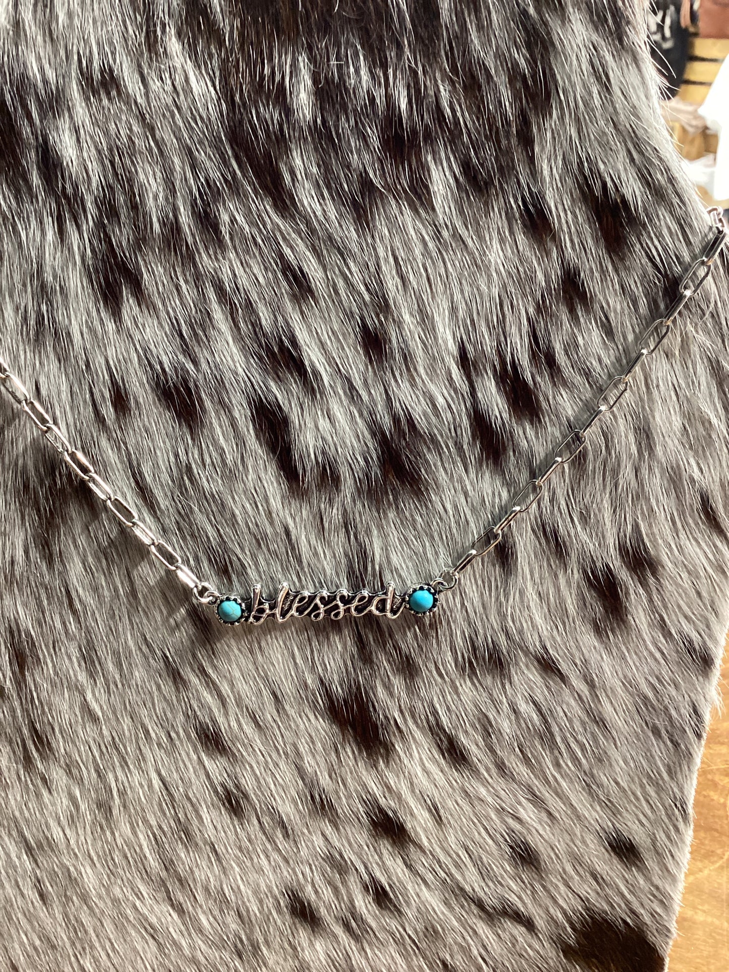 Blessed Turquoise Chain Necklace