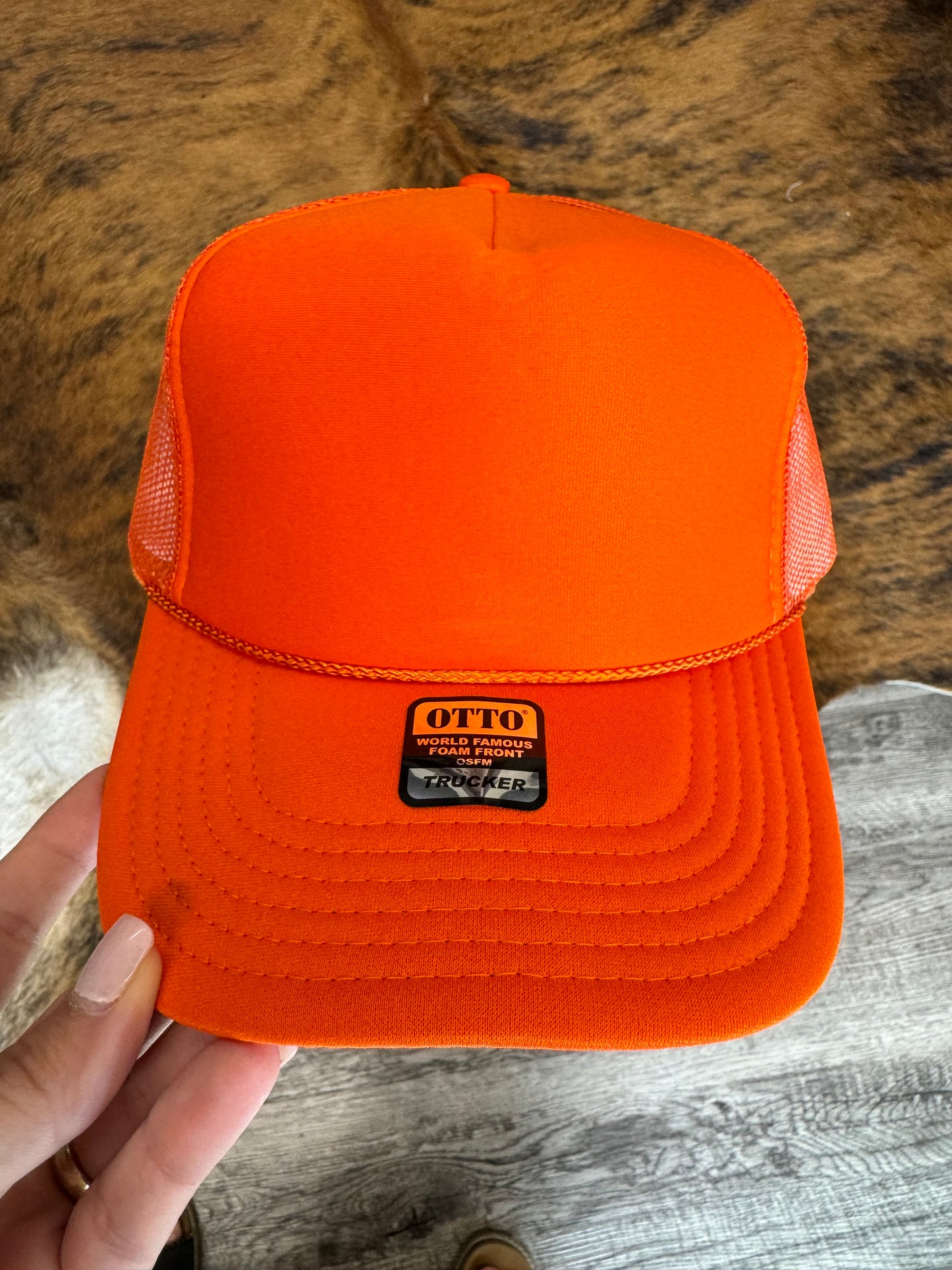 Otto Pumpkin Orange Trucker Hat