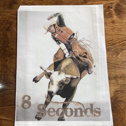 8 Seconds Tea Towel