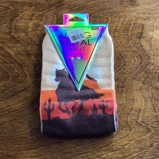 Cowboy Sunset Crew Socks