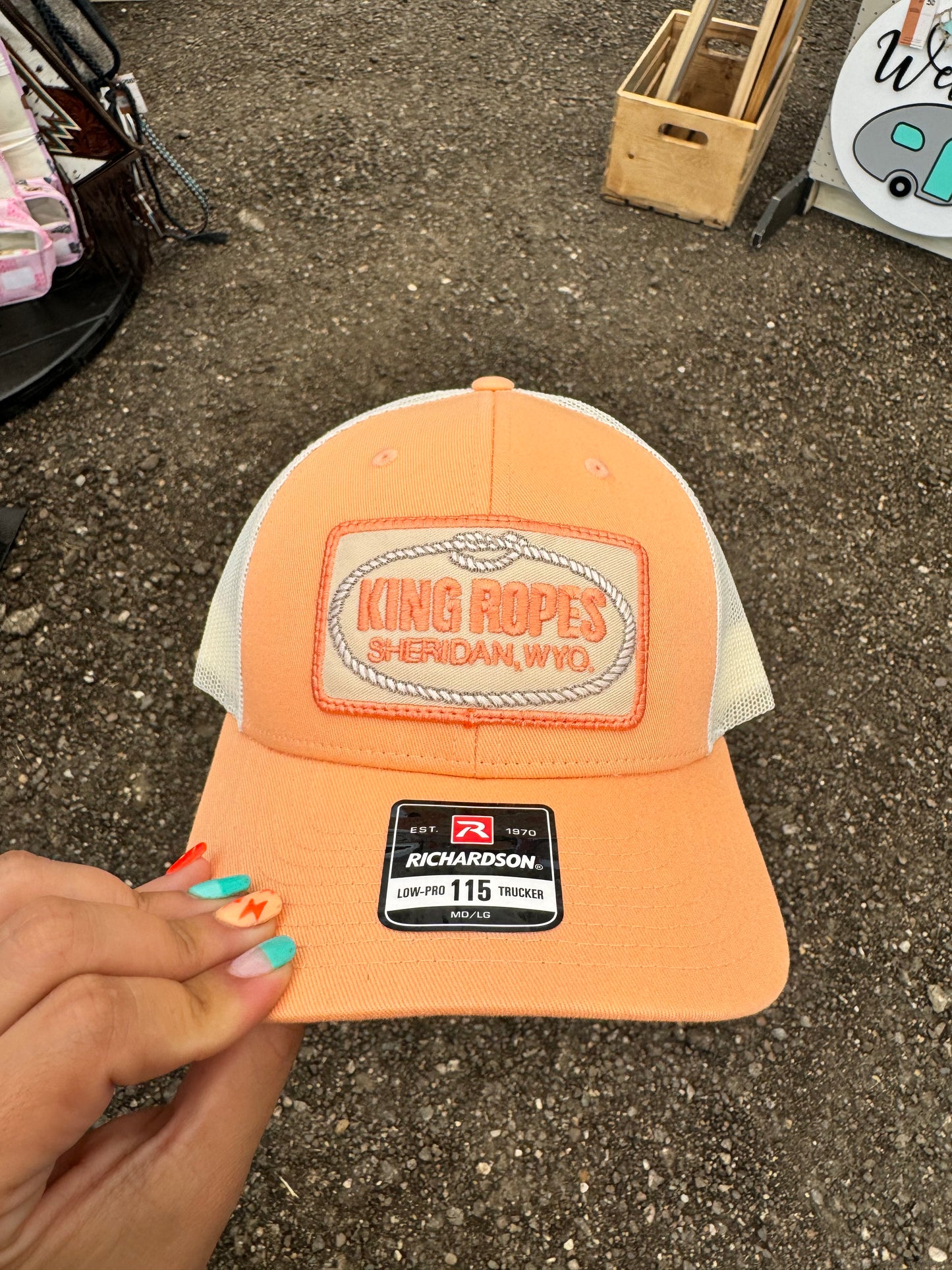 Peach King Ropes Trucker Hat