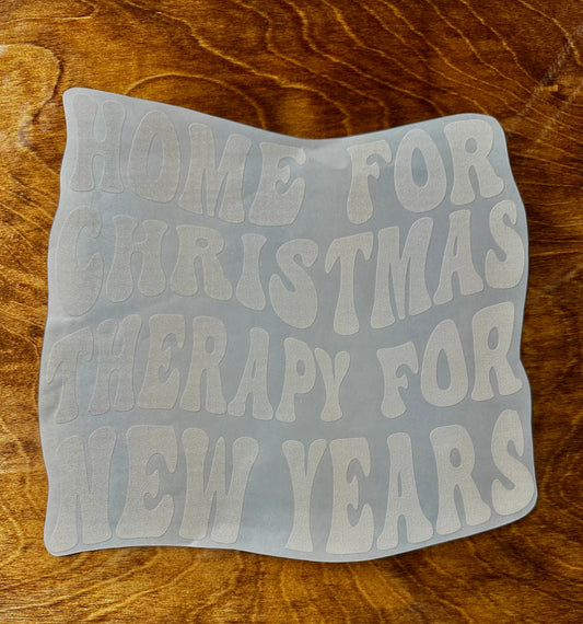 Home for Christmas Therapy for New Years Graphic