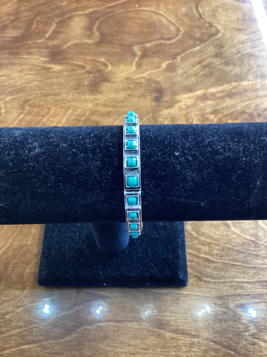 Western Turquoise Stretch Bracelet 7