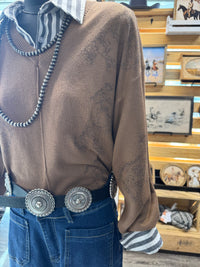 Black Circle Concho Belt