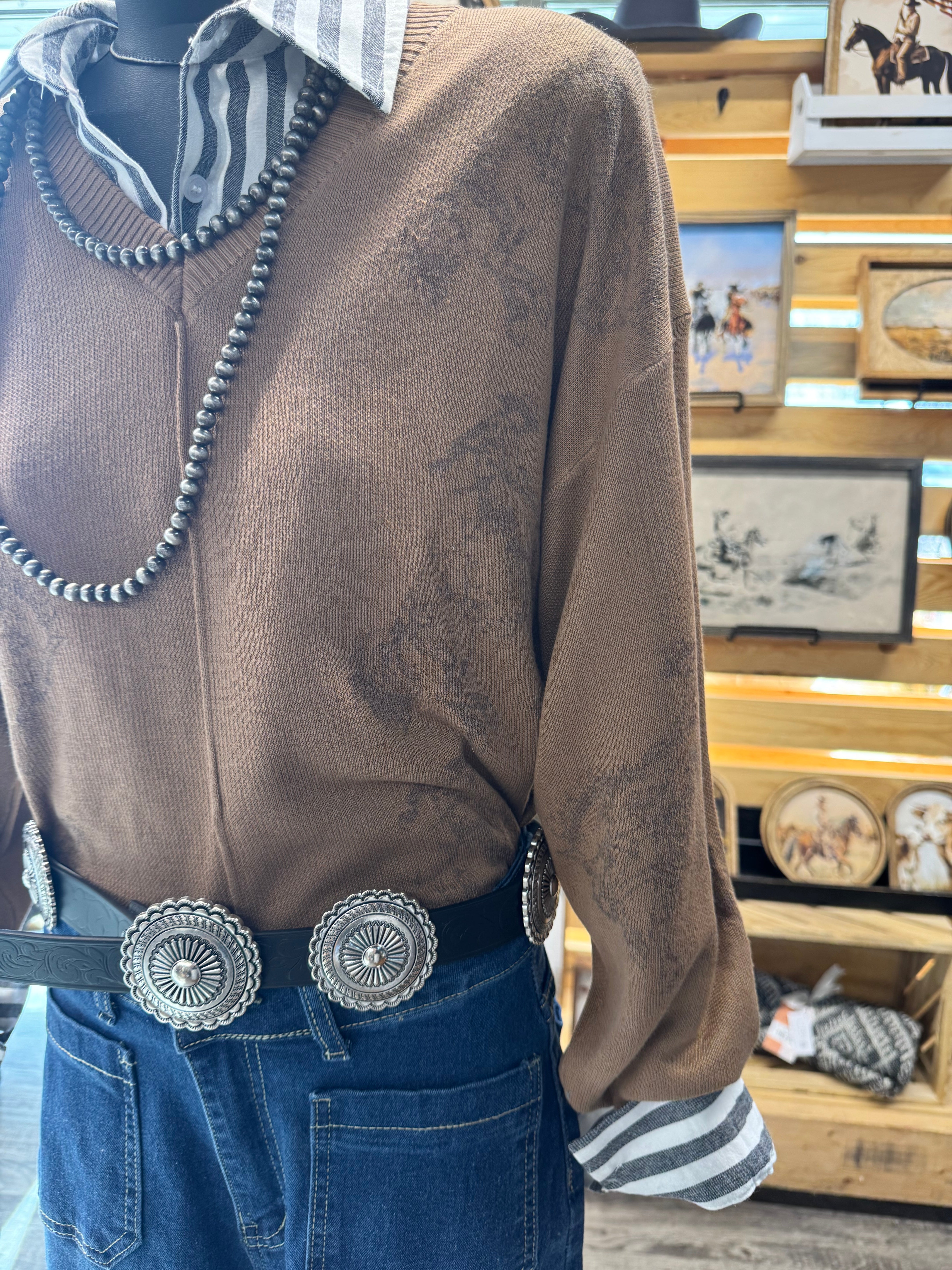 Black Circle Concho Belt