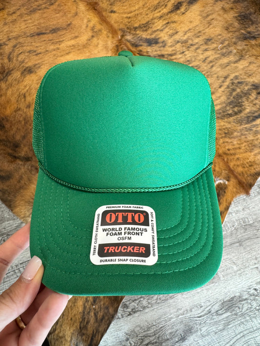 Otto Dark Green Trucker Hat