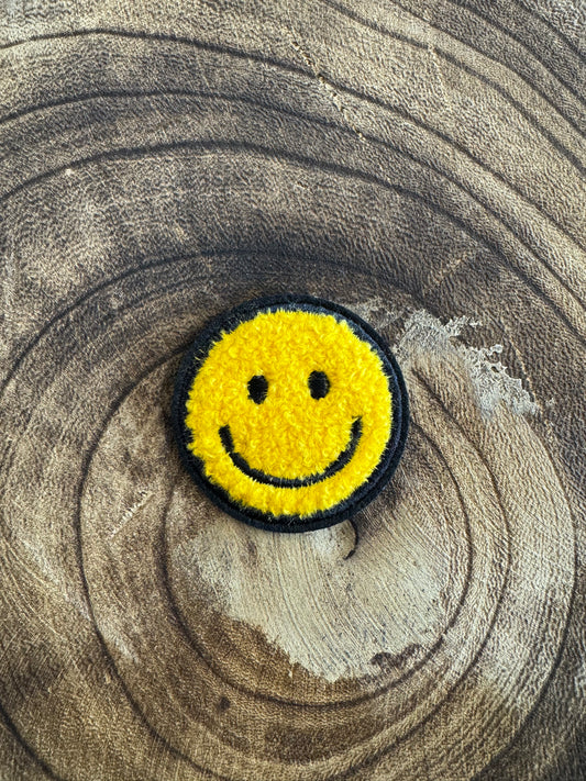 Fuzzy Smiley Face Patch
