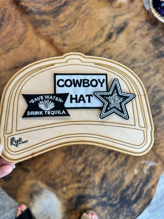 Tequila Cowboy Hat Patch Pack