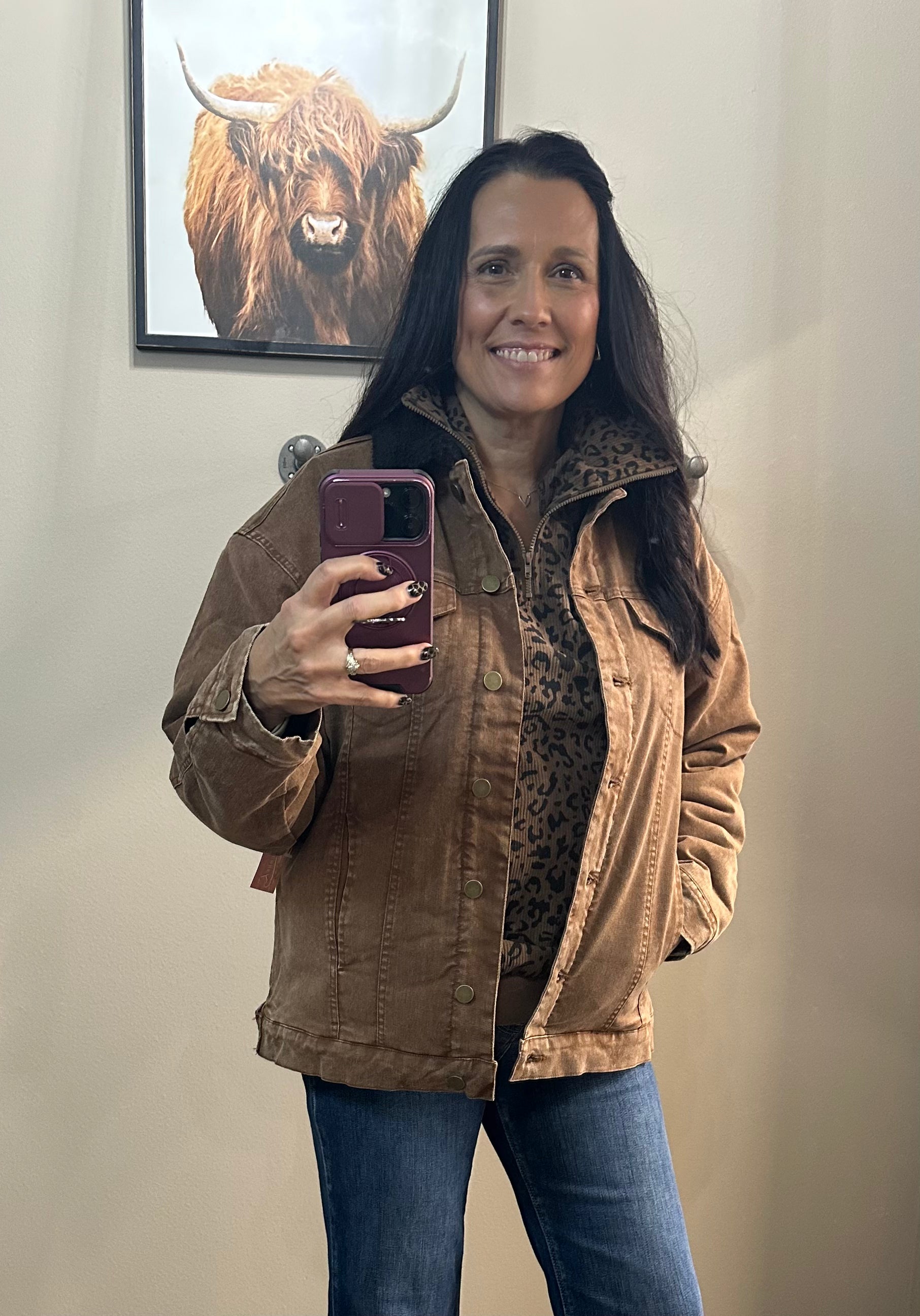 Brown Denim Jacket