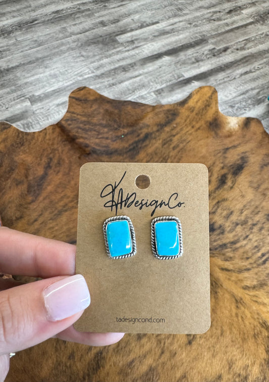 Rectangle Kingman Studs