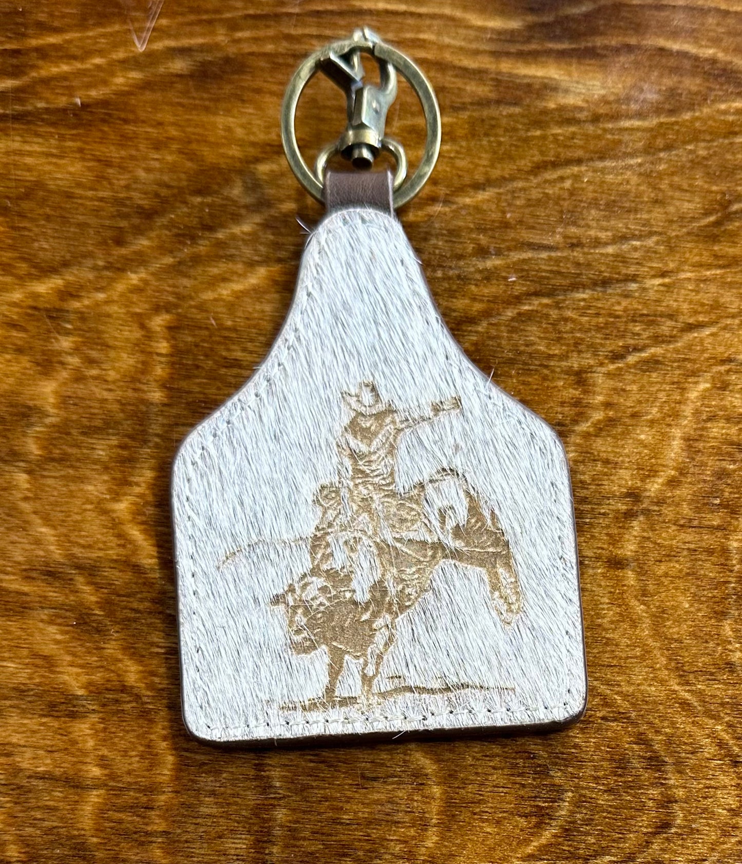 Branded Hide Keychain