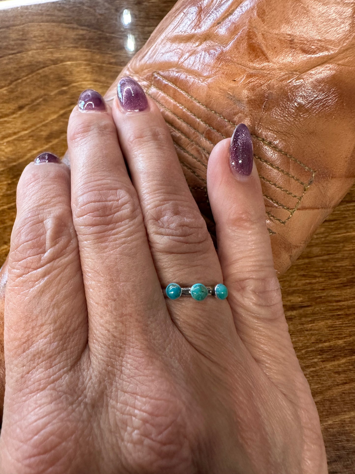 Turquoise Triple Stacker Ring