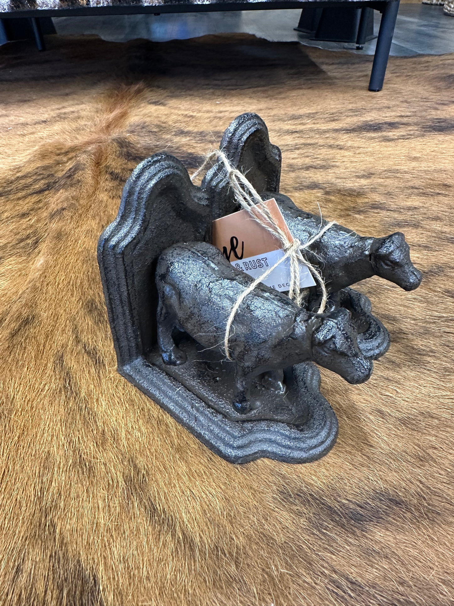 Cow Bookends