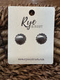 Mini Concho Post Earrings