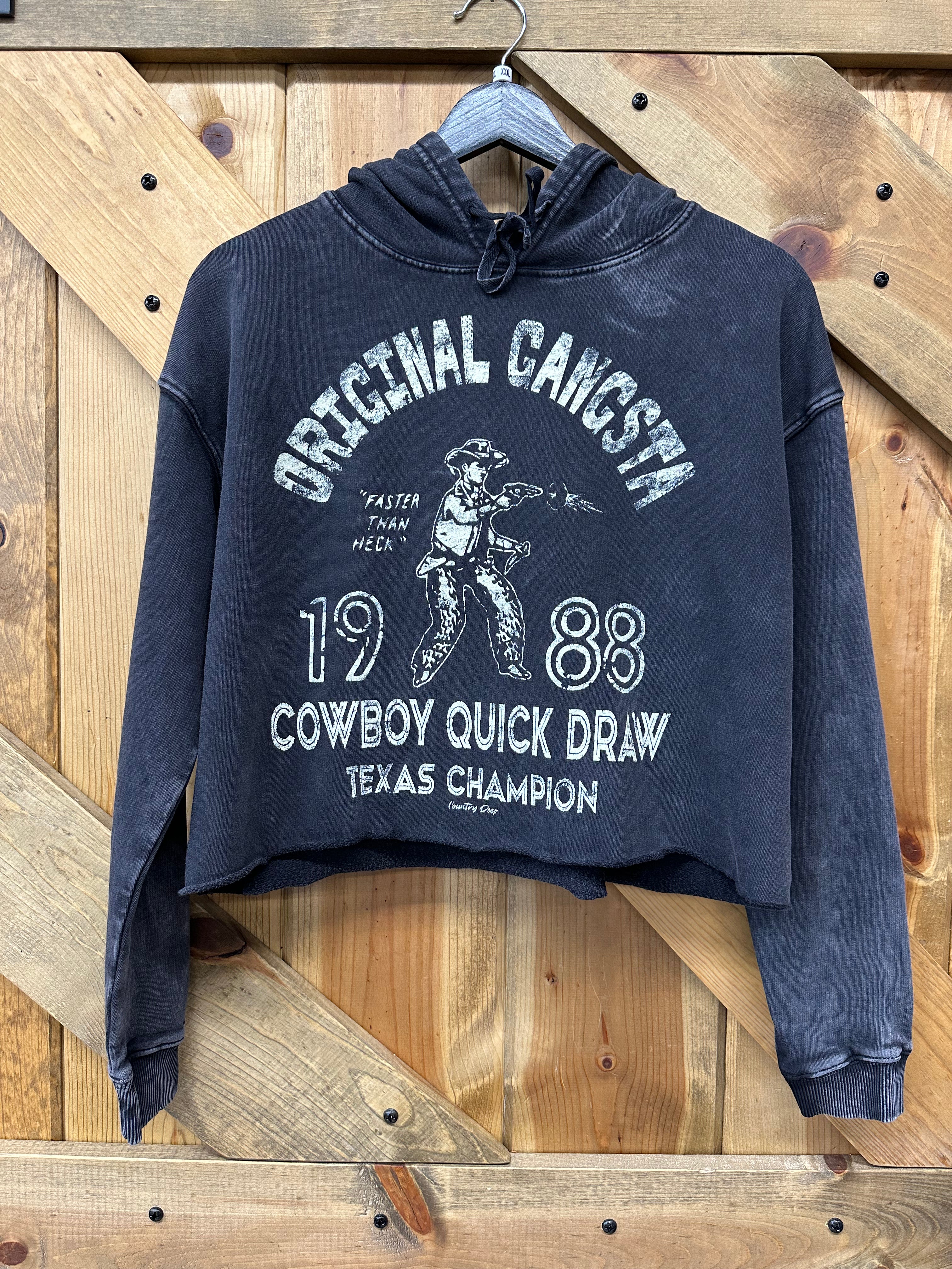 OG Gangsta Crop Hoodie