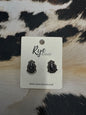 Almond Decorative Black Stud