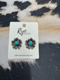 Flower Turquoise Stud