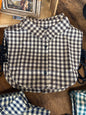 Mock Collar in Brown