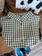 Mock Collar in Green