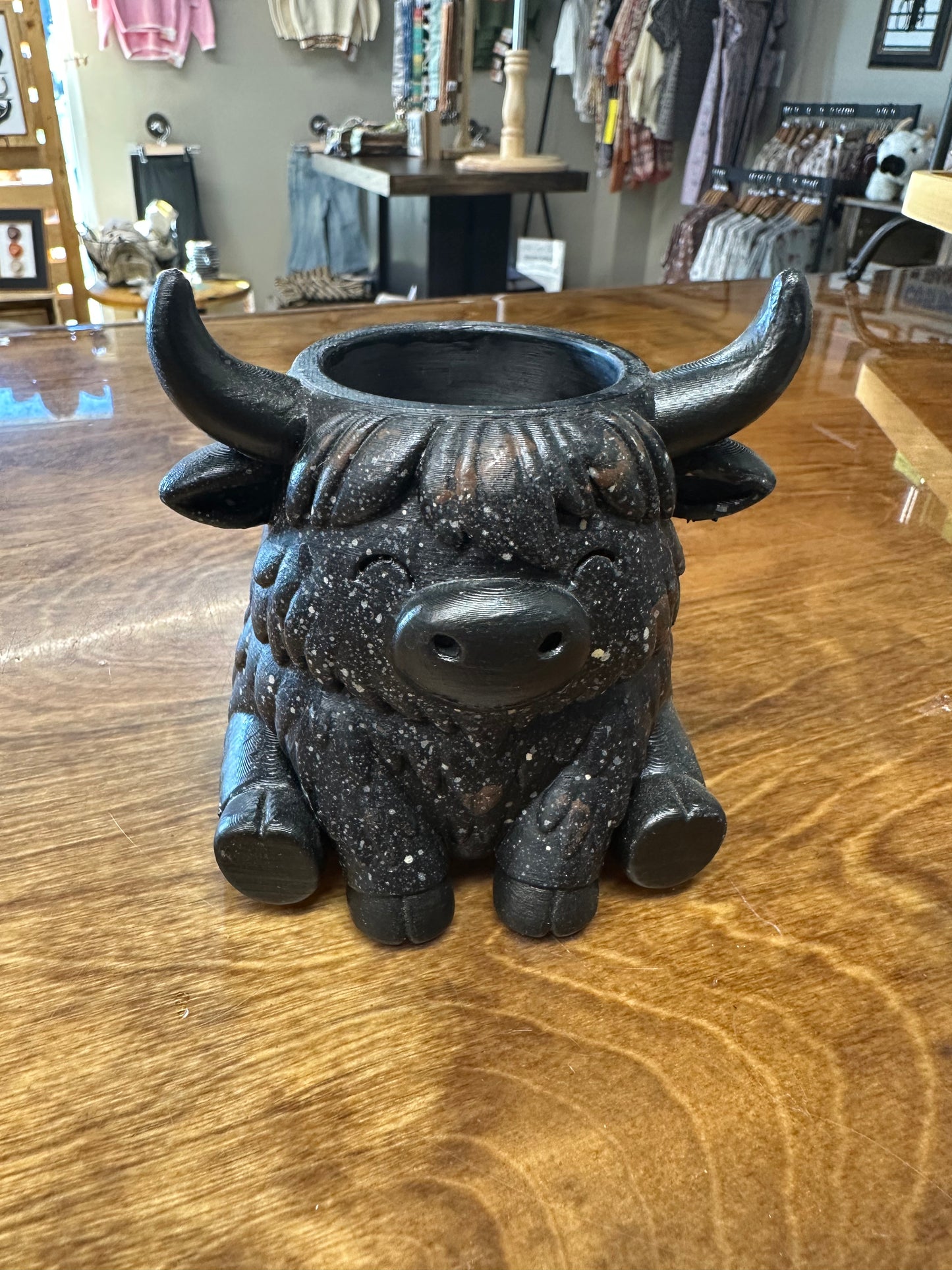 3D Highland Cow Pot