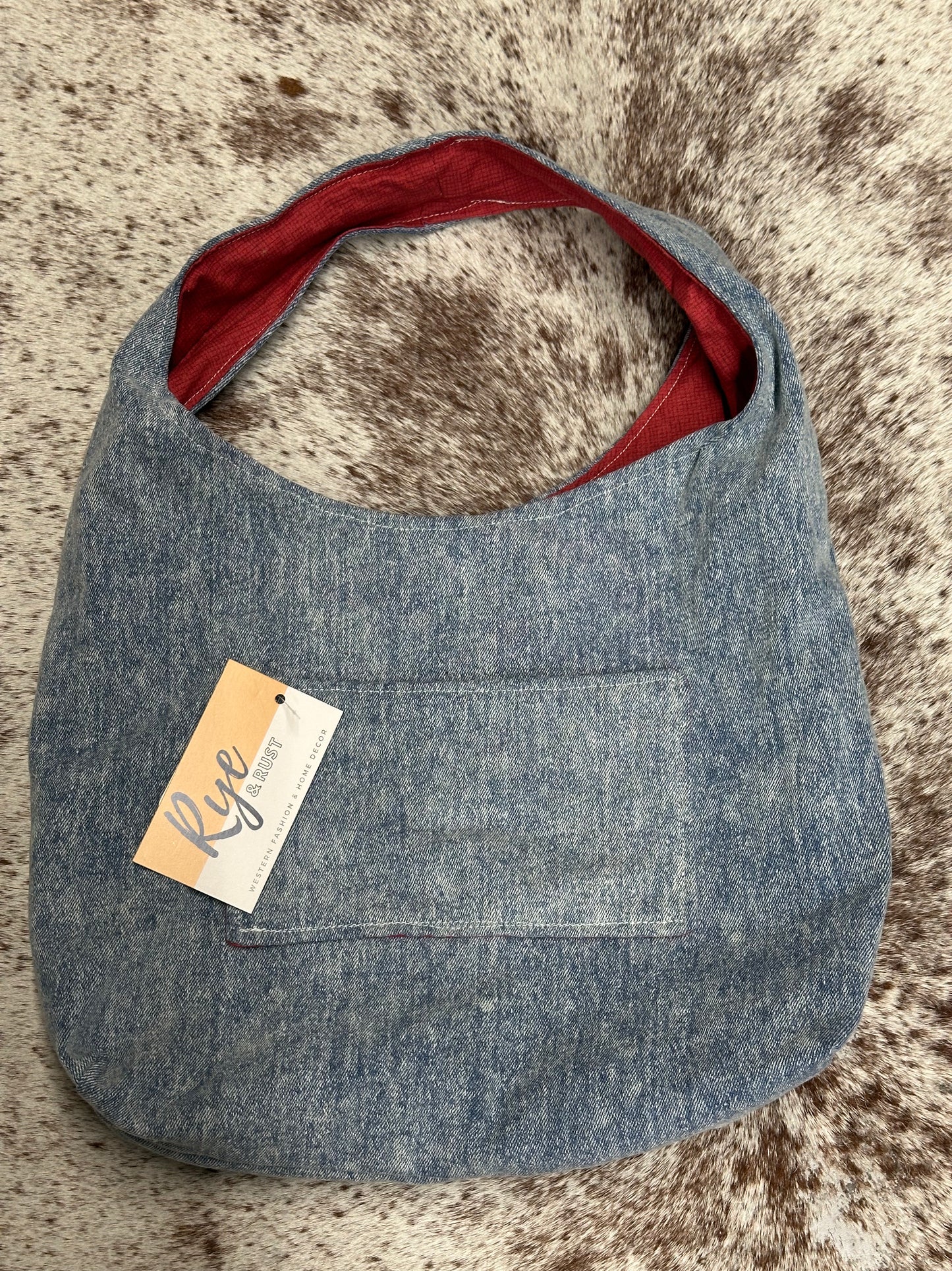 Denim Hobo Bag
