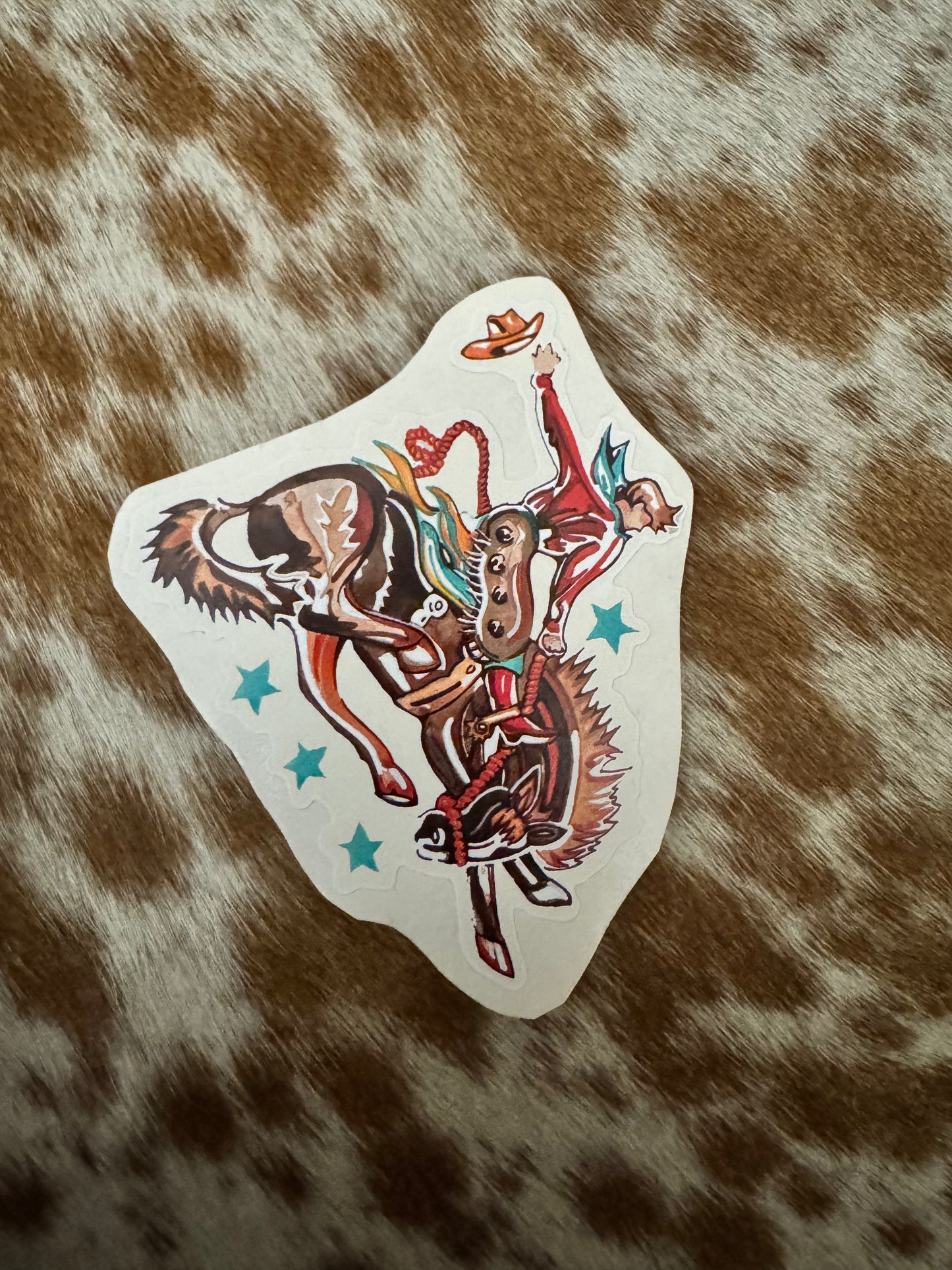 Bucking Horse 3 Sticker