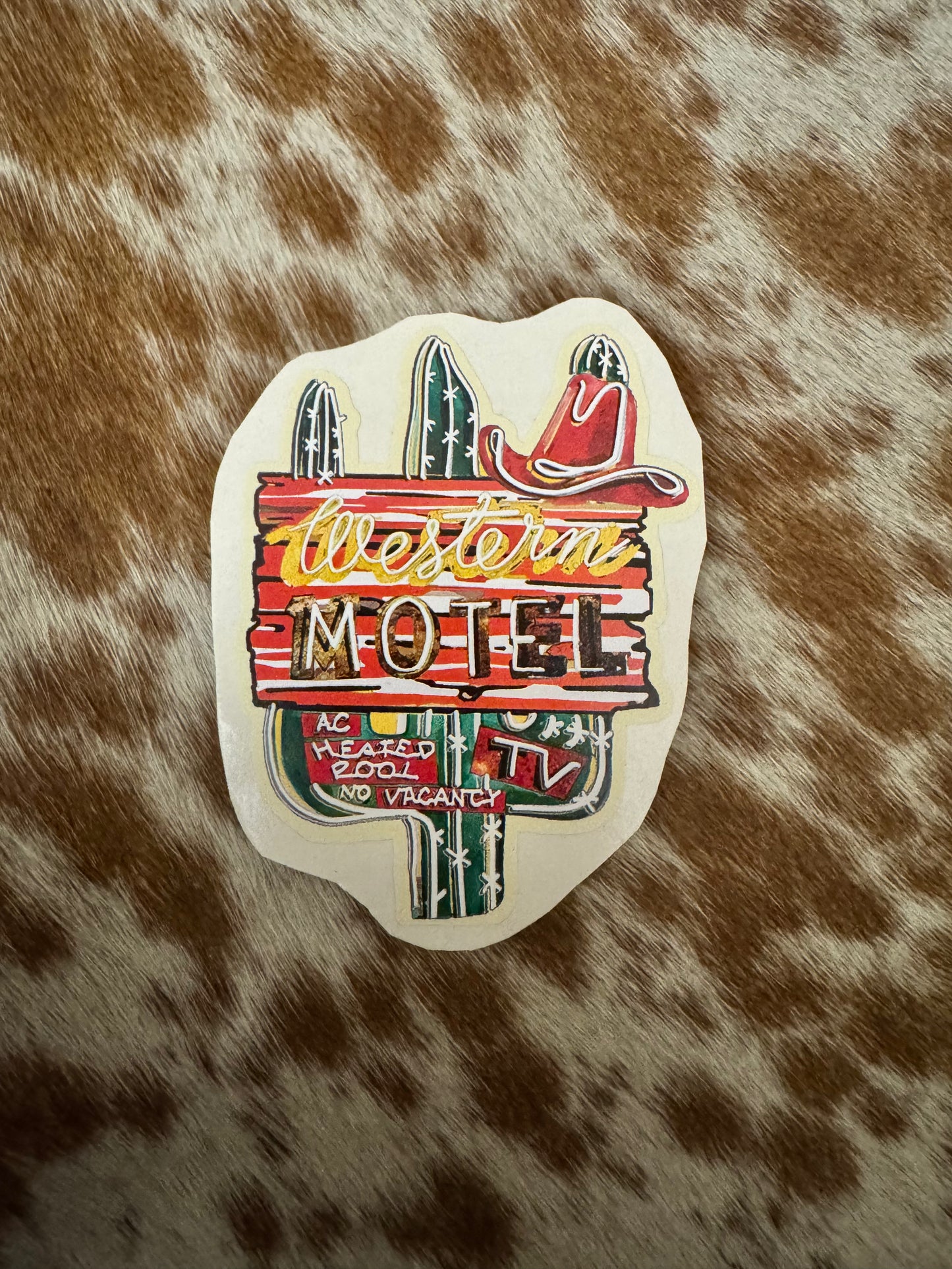 Western Motel Sticker