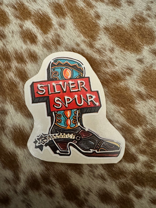 Silver Spur Sticker