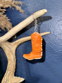 Leather Boot Keychain