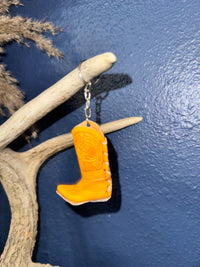 Leather Boot Keychain