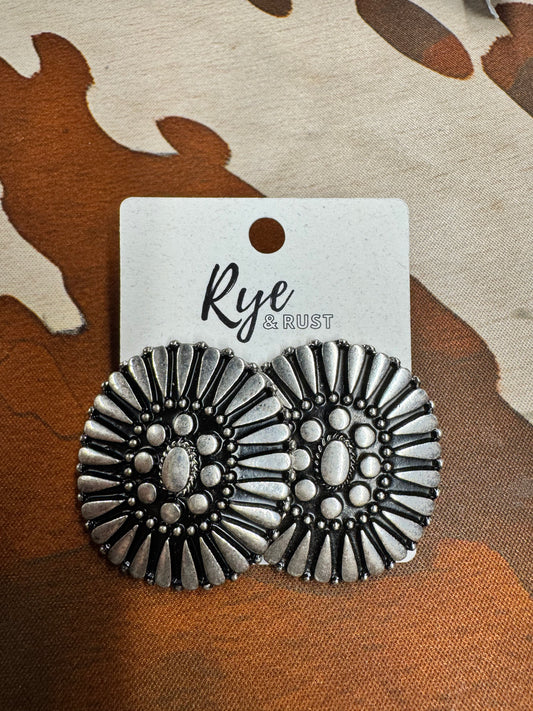 Western Concho Earrings