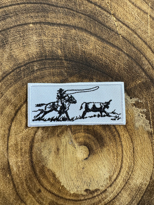White Ranch Roper Patch