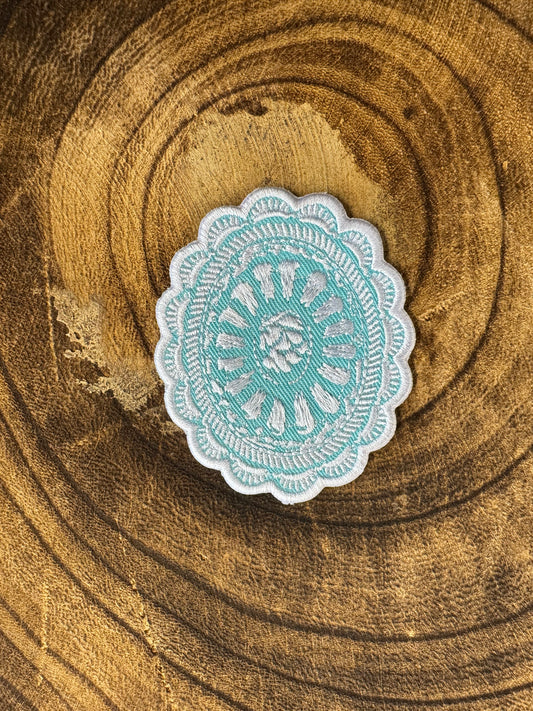 Turquoise Concho Patch