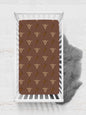 Wheat Cow Head Crib Sheet