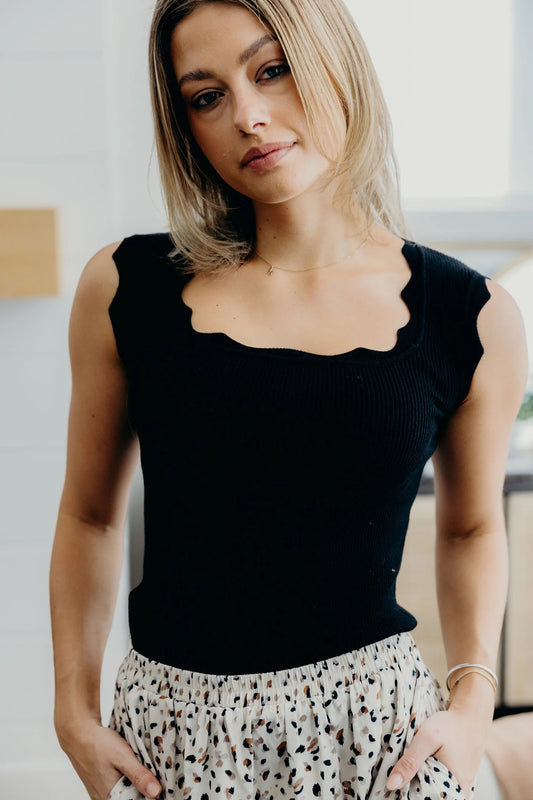 Black Sweater Tank
