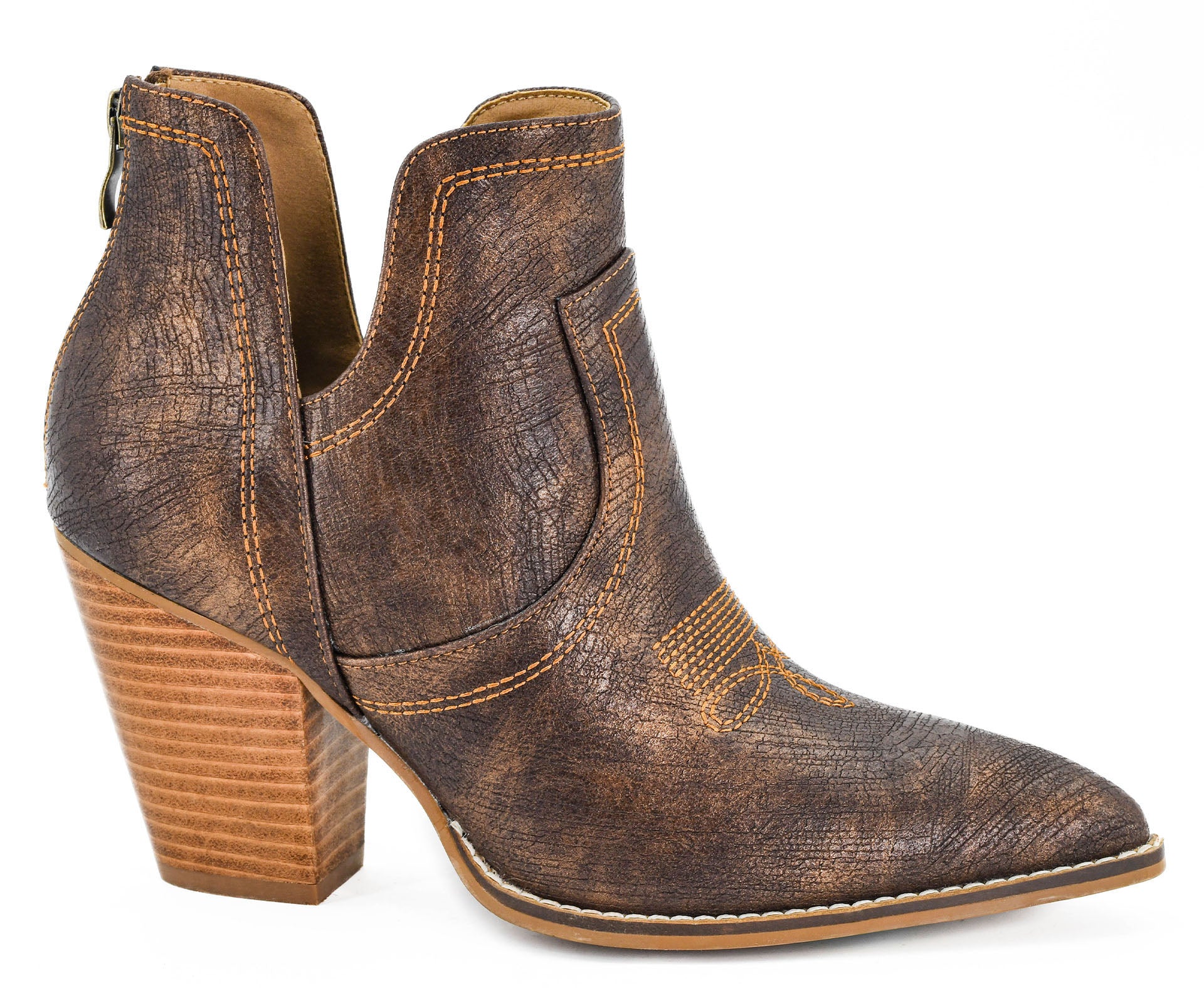 Espresso Boot Stitch Bootie