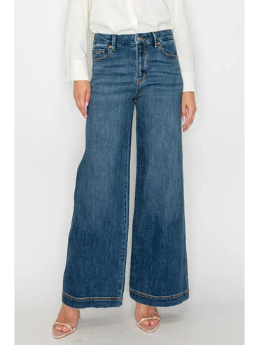 High Rise Palazzo Jeans