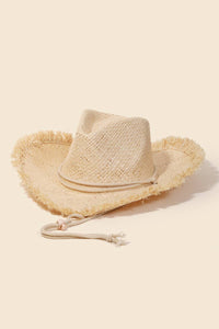 Straw Basket Weave Cowboy Hat
