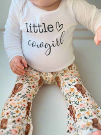 Highland Cow Bell Bottom Outfit